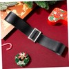 3pcs Decorative Santa Claus Waistbands with Buckles Versatile Costume Belts