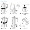 Easyworkz Diego Stovetop Espresso Maker Stainless Steel Italian Coffee Machine