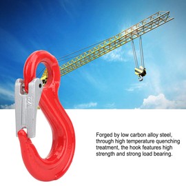 Load Hook 2000 kg, Chain Hook, Forestry Crane Hook, Eye Load Hook, Steel Forestry Hook, Safety Hook with Eyelet, Forestry Hook Load Hook for Stop Chain, Forestry Chain