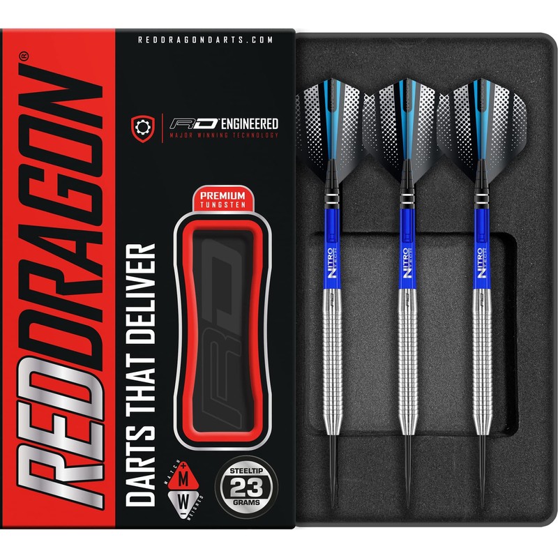 RED DRAGON Razor Edge Original 23 Gram Tungsten Darts Set