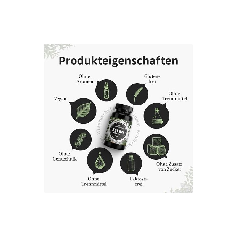 Selenium High Dose: 200 μg Selenium – 365 Tablets –
