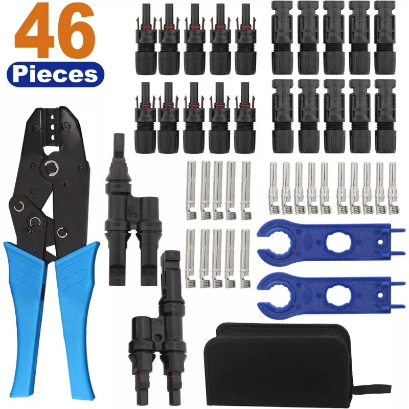 Homend 10 Pairs Solar Crimping Tools Solar Panel PV Cable