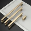 Asidrama 6 Pack 7 Inch(177mm) Brushed Brass Kitchen Cabinet Handles,