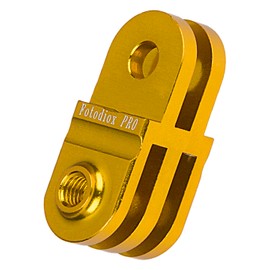 Fotodiox GoTough Extender Gold Metal Straight 20mm Extension with Pivot Arm for GoPro HD Hero2, Hero3, Hero3+ and Hero4 Cameras and All GoPro Adapter Mounts