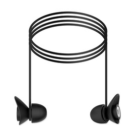 Corded Ear Plugs for Noise Reduction, Individually Wrapped, Ease to Use&Reusable, Banded Earplugs for Work, Construction, Sleep, Hearing Protection, NRR 25dB (S+L, 2 Pack)