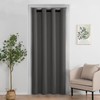 XWZO Door Curtain for Doorway Privacy and Bedroom Windows, 84 Inches Long Blackout and Thermal Insulated Room Divider Doorway Curtain Grommet Top, 1 Panel, W52 X L84, Grey