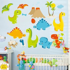 DaraBaby Vinil Decorativo Infantil Animales Dinosaurios Sala Cuarto