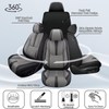 IKABEVEM 2PCS Front Car Seat Covers Fit for Ford Fusion