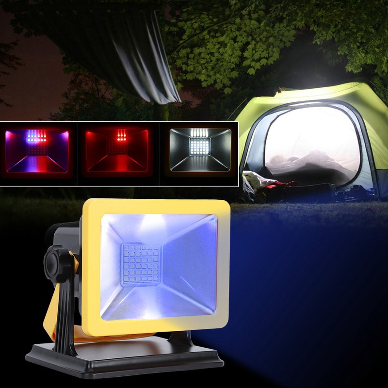 30W LED USB Rechargeable Flood Light Portable Waterproof Emergency Lights