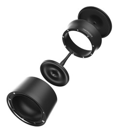 Normcore 54mm 2-in-1 Magnetic Dosing Cup & Funnel, Espresso Dosing Tools for Breville Sage Portafilter Basket, Matte Black Aluminum