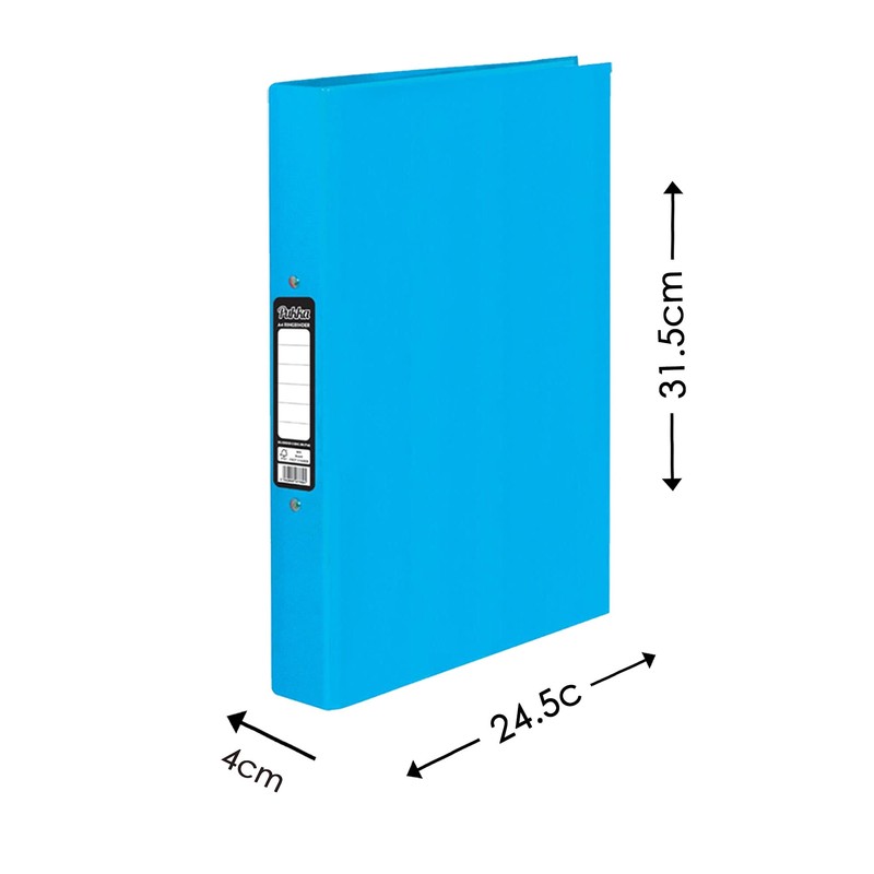 ED Pukka A4 Glossy 2-Ring Binder Files School Work Office