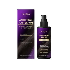 Moisturizing Anti Frizz Hair Serum 100ML Leave in Conditioner Nourishing Smoothing Repair Dry Frizzy Hair Soft Shinyvolume: 100 mL, color: Gray, Scent: Floral