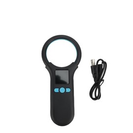 Pet Microchip Scanner Bluetooth - Rechargeable Animal Tag Reader with 1.44" Screen, 3-in-1 Connectivity for Dogs/Cats, 500 Data Storage