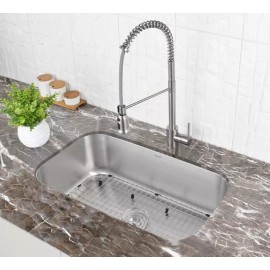 Ruvati 32-inch Undermount 16 Gauge Single Bowl Kitchen Sink- RVM4200