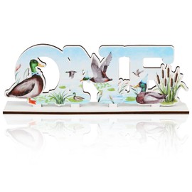 Balterever Duck Hunting Table Decorations Mallard Duck One Wooden Table Centerpiece Duck Hunting First Birthday Decorations Mallard Duck 1st Birthday Duck Hunting Boys 1st Party Supplies Table Decor