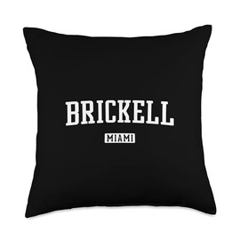 Brickell Miami Throw Pillow