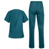 Strictly Scrubs Women’s Scrub Set – Includes V-Neck Top and