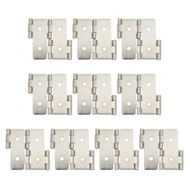 DOITOOL Hinges Flat Hinges Hinges Mini 10 Pcs Double Door and Window Hinges Spring Door Hinges Kitchen Cabinet Hinges Shutter Folding Screen Hinges Self Closing Cabinet Wooden Box Door Hardware