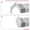 9x3 Airbrick Cover Ducting Cowl - White Exclusive to i-sells