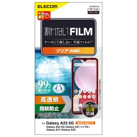 Elecom PM-G227FL, Galaxy A23 5G [SC-56C | SCG18] / A22 5G [SC-56B] / A21 [SC-42A | SCV49 | SCV49 ] / A20 [SCV46 | SC-02M] Film Glossy Anti-Fingerprint Anti-Bubble-Free FG Clear