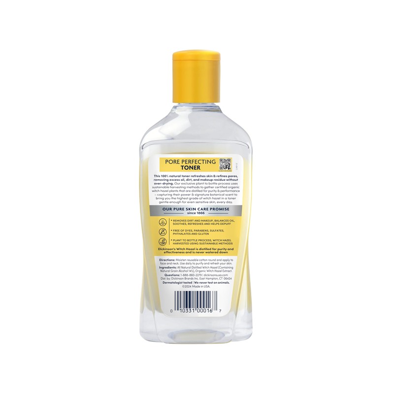 Dickinson's Original Witch Hazel Pore Perfecting Toner | 100% Natural