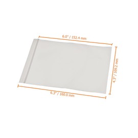 Hyshina 100PCS Clear Plastic Reclosable Zip Poly Bags with Resealable Lock Seal, 1.6-MIL Thick Self-Sealing Small Bags for Travel, Gifts, Ideal for Jewelry, Pill, Beads, Storage, Packaging (4" x 6")