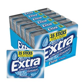 Gum Peppermint Sugarfree Chewing Gum Mega Pack, 35 Sticks (Pack of 6) (2 Pack)