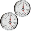 TFA Dostmann Analogue Thermo-Hygrometer 45.2041.42 with Metal Ring for Temperature