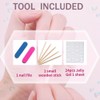 MAGLFELL Press On Nails Handmade Short Square Nails, Glossy Art Designs Reusable Acrylic Artificial Stick On Nails, 10 Pcs False Nails Set (Size S)