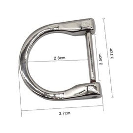 GKONGU 6 Pack D-Rings, U-Shape Buckles with Removable Locking Screw, Shackle, Horseshoe D Ring for DIY Leather Craft, Purse, Key Ring, Accessories—, silver