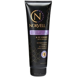 Norvell Venetian Sunless CC Tanning Color Extender Moisturizing Lotion with Violet and Brown Tone Instant Bronzers, 8.5 fl.oz