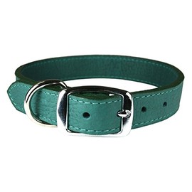 OmniPet 6268-JD22 Luxe Leather Dog Collar, Jade