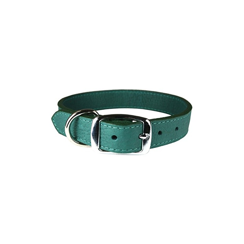 OmniPet 6268-JD22 Luxe Leather Dog Collar, Jade