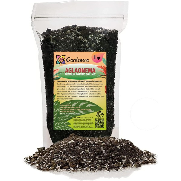 Gardenera Premium Aglaonema Plant Potting Mix - Crafted for Healthy