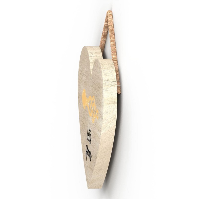 Global Designs Lets Spoon Welsh Love Spoon Wooden Heart Hanging