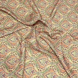 3 Metre Bundle Super Soft Printed Cashmere Polyester Jersey Fabric 45" Wide 9 Prints Available (Tawny)