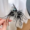 Butterfly Hair Clips Butterfly Hair Claw Clips French Black Feather