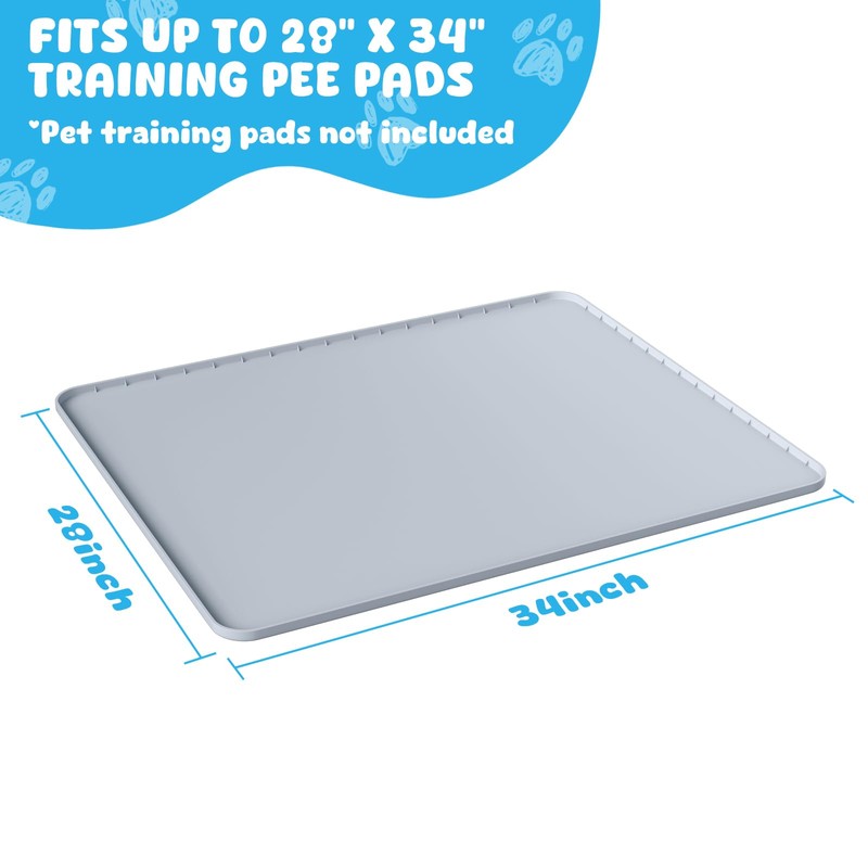Pee Pad Holder, 28×34 Inch Thickened Silicone Dog Pee Pad
