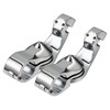 XFMT 1 1/4" 32mm Chrome Short Angled Adjustable Highway Foot