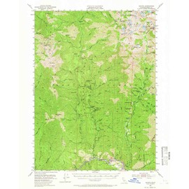 YellowMaps Helena CA topo map, 1:62500 Scale, 15 X 15 Minute, Historical, 1951, Updated 1966, 20.8 x 16.6 in - Tyvek
