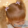 Mini Bow Hair Clips for Girls Small Satin Ribbon Bows