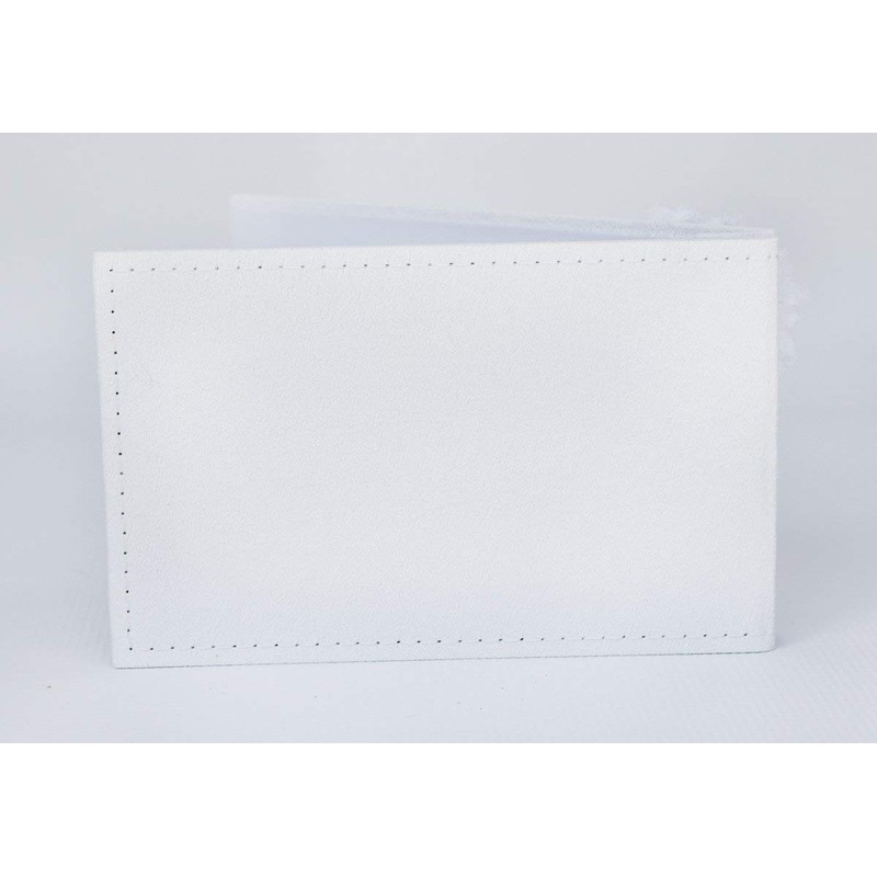 Grandparent Gifts 1st Granddaughter Brag Book white faux-suede Hold 32