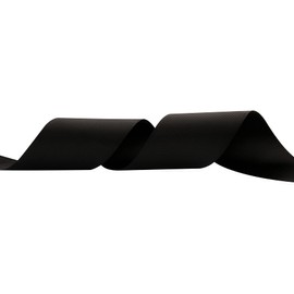 AVANAVA Cinta de grogrén de 2 pulgadas de ancho, 50 yardas, ideal para envolver regalos, lazos para el pelo, decoración del hogar, arreglo floral (030-negro)