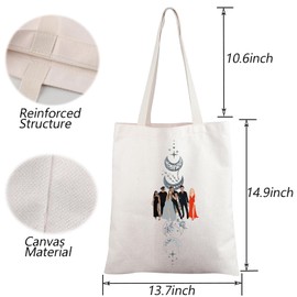 FOTAP SJM Gift SJM Book Lover Tote Bag Velaris City Of Starlight Gift The Night Court Bookish Handle Bag Court of Dreams Gift (S JM 6 UK2)