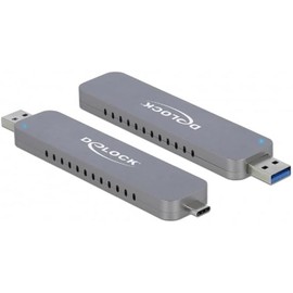 DeLOCK External Enclosure for M.2 NVMe PCIe SSD with USB Type-C and Type-A Connector