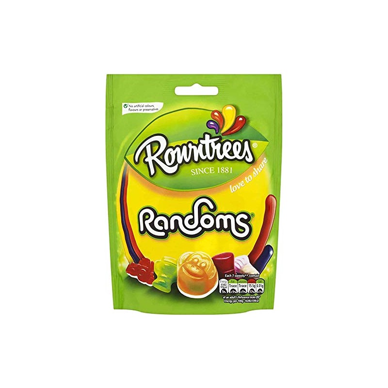 Rowntrees Fruit Gums, Jelly Tots & Randoms for Sharing -