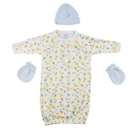 UD_Gown, Cap And Mittens - 3 Pc Set Cs_0043