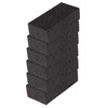 Okleen Big Sponge. Made in Europe. 6 Pack, Black. 8.9x4.3x2.4