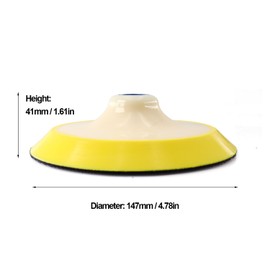 HOMESOM 6 Inch Hook and Loop Backing Pads Polishing Backer Pads Plate for Polishing Washing Pads Sanding Discs 1PC