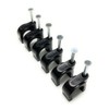 280 Pcs 12mm Type K Black Round Cable Clips